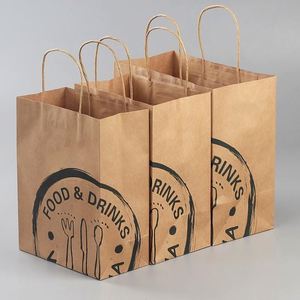 Factory Price Recyclable Brown Kraft Paper Ziplock Bags with Custom Private Logo for Supermarket Use Food Gift Tote Shopping - Product Image 6