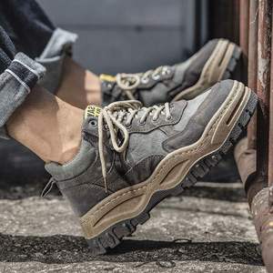 Venta al por Mayor de Botas de Tobillo Deportivas Retro Británicas Nuevas para Hombre, Forro de Malla de Cuero de Alta Calidad, Zapatos Cómodos de Moda - Product Image 3