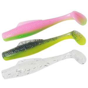 T-tail Soft Bait 8cm <b>Floating</b> Biomimetic Lure For Bass <b>Fishing</b> With Realistic Swimming Movement - Product Image 1