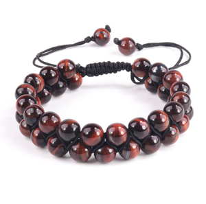 Bracciale di perline 8mm con occhio di <span class=keywords><strong>tigre</strong></span> blu e accessori alla moda in pietra di onice per l'anniversario - Product Image 2