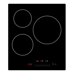 <span class=keywords><strong>Plaque</strong></span> à Induction Noire en Céramique-Verre 45 <span class=keywords><strong>cm</strong></span> avec 3 Brûleurs Cuisinière à Induction Électrique - Product Image 1