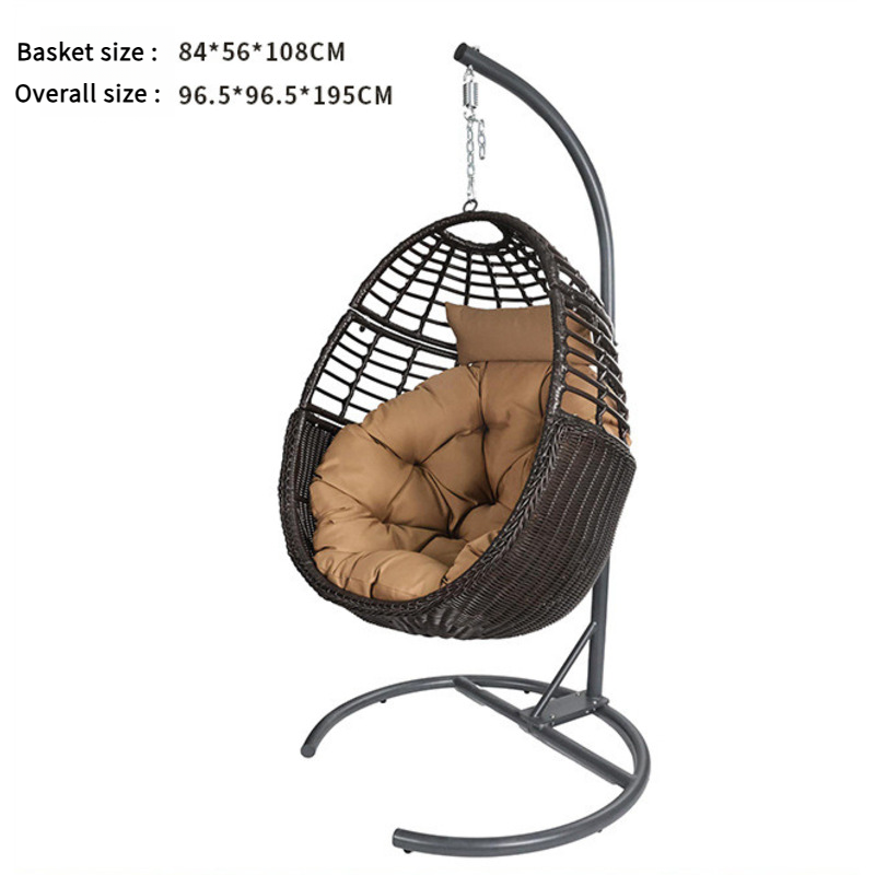 Removable Brown Pear Shaped Hanging Basket
