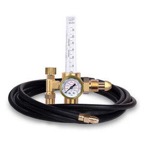 Regulador de Presión de Argón de Cobre con Medidor de Flujo CGA580 para Control de Gas de Soldadura, Presión de Salida Nominal de 0-15 Psi - Product Image 2