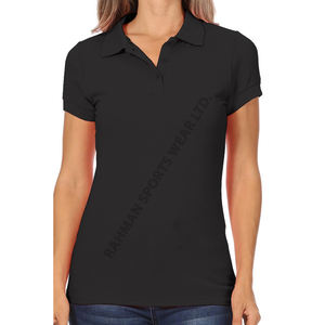 OEM Supply Women Premium Polo T Shirt Tissu léger à séchage rapide pour les activités de plein air et le confort d'été - Product Image 3