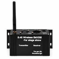 Nouvel Arrivage 2026 Récepteur Numérique Sans Fil 2.4G 16 ID DMX512 avec Écran LCD pour Éclairage de Scène, Boîtier LCD à Signal Puissant pour Projecteurs DMX