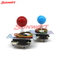 Manette Arcade JLF-8YT 8 Directions 5 Broches (Métal & Plastique) pour Machines de Jeu Vidéo et Jeux à Monnayeur