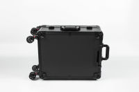 Valise professionnelle à roulettes en aluminium à 4 roues valise de Train de maquillage cosmétique éclairée grands étuis à sacs ouverts de couleur bonbon