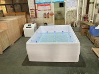 Lit de massage aquatique flottant à gravité zéro en acrylique, fonction musicale, pour spa à domicile, bien-être, bain de flottaison