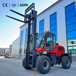 Chariot élévateur diesel tout-terrain 4x4 de 3 à 6 tonnes, chariot élévateur télescopique robuste pour terrains accidentés, <span class=keywords><strong>service</strong></span> de location - Product Image 2