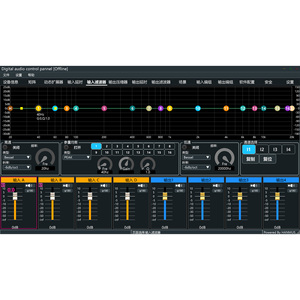 DM2550D 1U 550W×2 Metal 2-Channel matrix Digital DSP audio processor Power amplifier for PA Audio system - Product Image 4