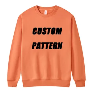 Großhandel mode oversize 100% Baumwolle Pullover Männer langarm pullover individuelles logo