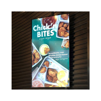Boîte lumineuse publicitaire A4/A2/A1, panneau lumineux LED en aluminium, menu publicitaire LED, panneau lumineux ultra-fin, panneau LED pour restaurant