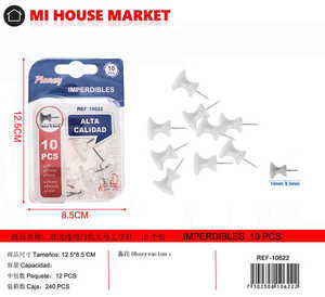 Pioney T-pin 10 pezzi, diametro testa 14 mm, finitura brillante, uso generale - Product Image 1