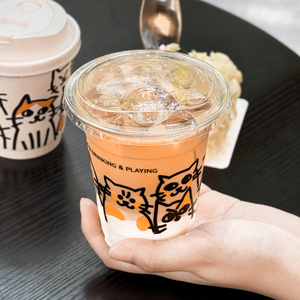 Vaso de Plástico PP Transparente de 16oz con Tapa de Domo, Personalizado con Impresión OEM/ODM, para Café Helado, Té de Burbujas, Marca de Cafeterí<span class=keywords><strong>a</strong></span>, Suministro al por Mayor - Product Image 3