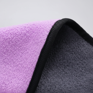 ผ้าเช็ดรถมืออาชีพ ไม่มีขอบ ผ้าไมโครไฟเบอร์ทอจากใยปะการัง 500GSM แห้งเร็ว - Product Image 1