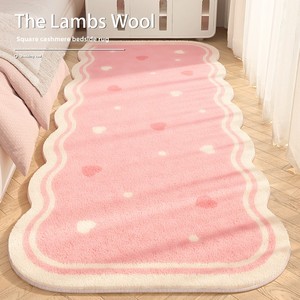 Tapis de chambre à coucher imprimé style crème, long et épais, isolant, facile <span class=keywords><strong>d</strong></span>'entretien, pour baie vitrée - Product Image 2