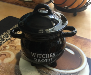 Cuenco <span class=keywords><strong>de</strong></span> cerámica con cuchara <span class=keywords><strong>de</strong></span> escoba para Halloween, decoración <span class=keywords><strong>de</strong></span> mesa para cocina <span class=keywords><strong>de</strong></span> the witch - Product Image 6