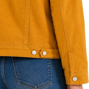 Chaqueta <span class=keywords><strong>de</strong></span> pana para mujer con forro polar sherpa, abotonada, estilo casual, tipo camionero, abrigo <span class=keywords><strong>de</strong></span> <span class=keywords><strong>invierno</strong></span> cálido con cuello <span class=keywords><strong>de</strong></span> piel sintética, chaqueta vaquera. - Product Image 6
