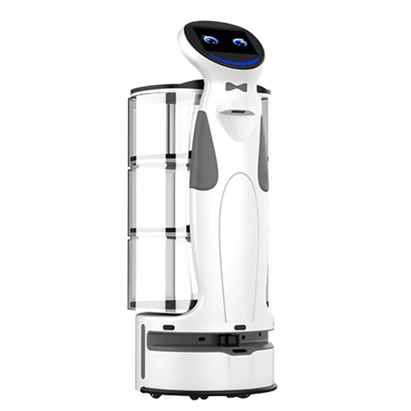 Uwant R6 Artificial Restaurant Service Powered Intelligent AI Smart cameriere Robot in vendita robot ristorante