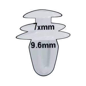 Clips de Plástico para Carrocería de Automóvil, 12x17x9.6mm, 19mm de Altura, para Reparación de Carrocería - Product Image 2