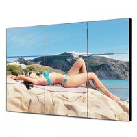 Unità Video Wall LCD 55 Pollici 4K per Interni con Retroilluminazione LED e Schermi Scomponibili, Finitura Bianco Opaco