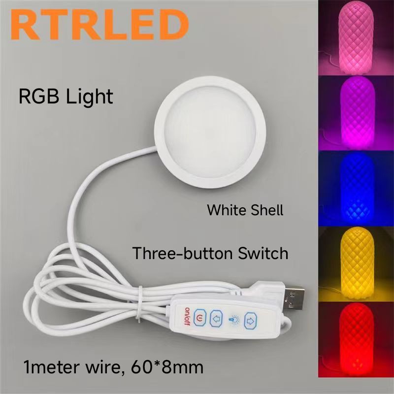 RGB LED Lamp Kit 001 Adjustable Switch Control 5V USB Light for Home Minimalist Design