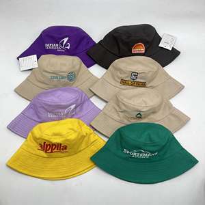 Custom Print Logo Embroidery Blank Men Women <strong>Bucket</strong> <strong>Hat</strong> Wholesale Cotton Plain Wide Brim Fisherman Cap For Advertising Gifts - Product Image 5