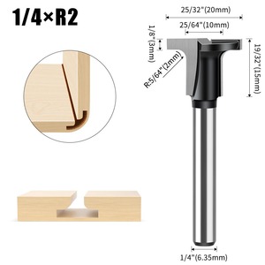 Couteau de pliage en arc pour plaques de cristal de carbone, tige de 6 mm (1/4 po), en carbure de tungstène revêtu de TiAlN, 45 HRC, spécial pour machines de gravure, ODM OEM - Product Image 6