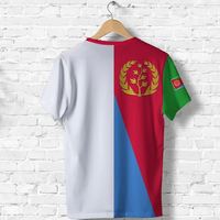 Precio de fábrica, camisetas baratas con estampado de bandera de Eritrea para hombre, camiseta de poliéster transpirable de verano, camiseta de alta calidad