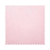 Tapis de table en néoprène antidérapant de 31,5 pouces, silencieux, réduisant le bruit, pour Mahjong, avec design festonné