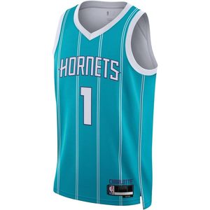 Maillot de basket-ball Charlotte Hornets <span class=keywords><strong>LaMelo</strong></span> Ball Youth Teal Icon Edition Swingman pour garçons de 8 à 20 ans, vêtements de basket-ball qui évacuent l'humidité - Product Image 2