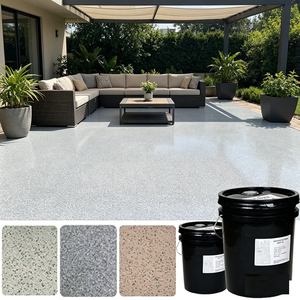 Pintura Epóxica Autonivelante con Arena de Color, Resina Epóxica 100% Sólida, Revestimiento de Piso con Arena de Color para Cocina, Baño y Habitaciones - Product Image 1