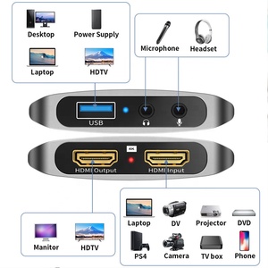 Ghi Âm Hội Nghị Phát Sóng Trực Tiếp 4K @ 60Hz HDM Sang USB3.0 Thẻ Ghi Hình Trò Chơi <span class=keywords><strong>Video</strong></span> 4K HD - Product Image 4