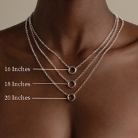 Collier pendentif géométrique en acier inoxydable pour femmes, plaqué or, chaîne minimaliste, bijoux cadeau