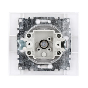 Prise européenne <span class=keywords><strong>TV</strong></span> Satellite Plug & Socket Prise murale Blanc Cadre doré Plaque de connexion pour télévision Insert - Product Image 3
