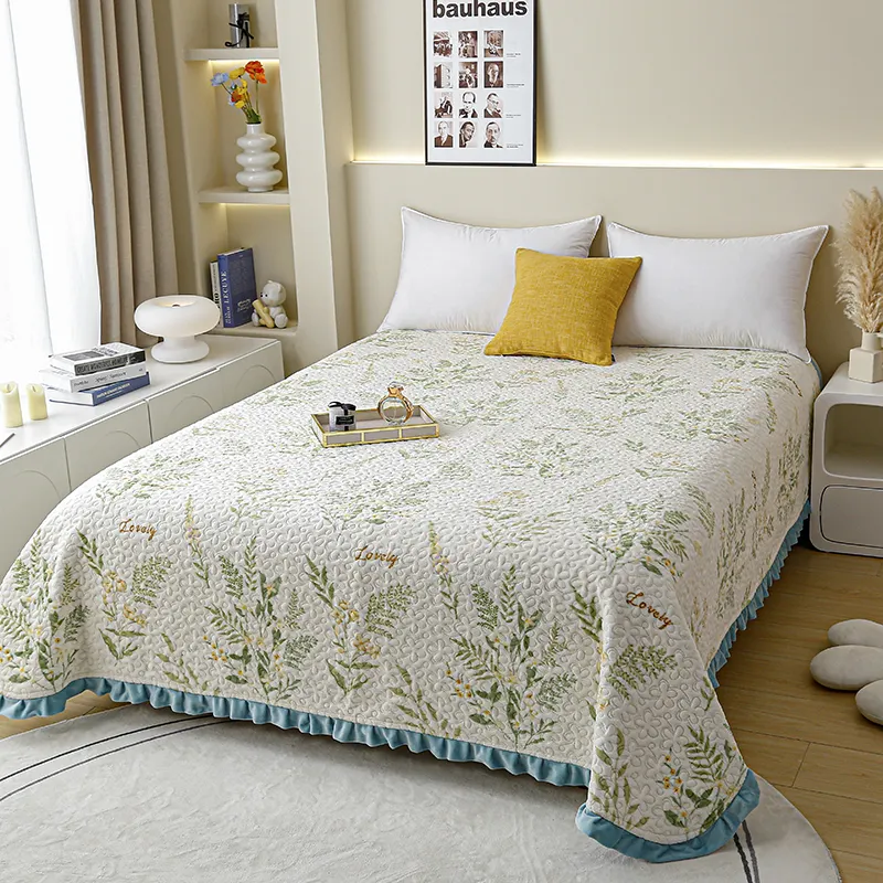 2023 Custom Pink Girl Bedsheets Quilt Cotton Bed Sheets Set Winter Bedding Set