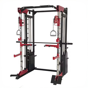 CZFIT ET0011 Rack Commerciale Regolabile per Panca Piana e Smith Machine <span class=keywords><strong>in</strong></span> Acciaio al Carbonio per Esercizi <span class=keywords><strong>Fitness</strong></span> di Petto e Gambe - Attrezzatura da Palestra - Product Image 1
