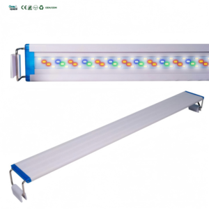 RGBW Umschaltbare LED-Aquariumbeleuchtung mit Geringer Mindestbestellmenge, 8-30 Zoll Verstellbare Fischbeckenbeleuchtung für Riff-Korallen-Aquarien - Product Image 1
