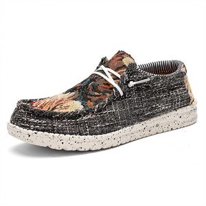 Mocassins pour hommes XuanWu en similicuir à tige basse - Chaussures légères et respirantes avec semelle extérieure en plastique - Polyvalents pour toutes les occasions - Product Image 1