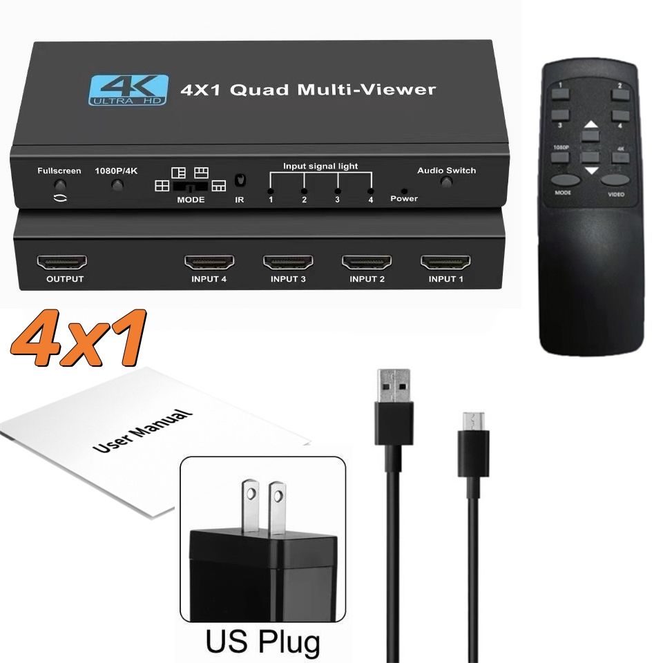 Noir avec prise d'alimentation américaine