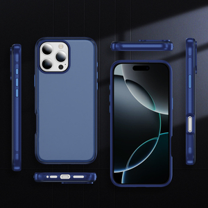 <span class=keywords><strong>Funda</strong></span> de teléfono mate para <span class=keywords><strong>iPhone</strong></span> 16 Pro Max 14 15 <span class=keywords><strong>13</strong></span> 12 <span class=keywords><strong>Mini</strong></span> <span class=keywords><strong>funda</strong></span> de lujo suave TPU duro PC a prueba de golpes para <span class=keywords><strong>iPhone</strong></span> 16E 17 Air 17Plus - Product Image 2
