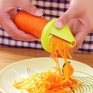 Wholesale Kitchen <b>Tools</b> Grater Carrot <b>Vegetable</b> Multifunction Spiral Shredder Peeler Manual Potato Radish Rotating - Product Image 2