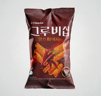 Groovy Chip Croustilles de maïs complètes, épicées, saveur savoureuse et umami, faibles en gras, sans gluten, saines, pour le fitness et les fêtes