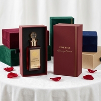 Boîte en carton avec logo personnalisé, finition mate douce au toucher, pour flacons de parfum, crème pour les yeux, emballage cadeau avec estampage en relief, tiroir