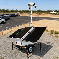 Remolque con 3 Paneles Solares de 400W y Sistema de Cámara CCTV para Proyectos de Ingeniería
