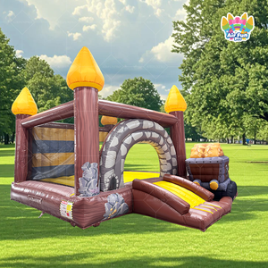 Castillo Inflable con Tobogán, Casa de Brinco Inflable con Soplador para Niños, Fiestas Comerciales al Aire Libre - Product Image 1