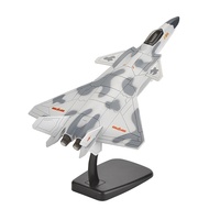 Maquette de chasseur furtif J-31 J-15 J-20 en métal moulé sous pression, modèle militaire de simulation, décoration de bureau, jouet en métal moulé sous pression