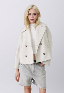 <span class=keywords><strong>Chaqueta</strong></span> de <span class=keywords><strong>Lana</strong></span> Mediana con Forro de Felpa y Cuentas, Estilo Europeo Americano, Elegante, para Mujer, Otoño 2025 - Product Image 6
