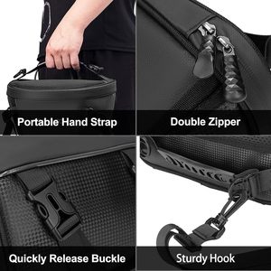Sac de selle multifonctionnel imperméable en polyester pour moto, sac de rangement pour siège arrière de moto, sac de queue de moto pour sports de plein air - Product Image 6