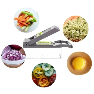 Tagliaverdure multifunzione con contenitore, affettatrice manuale per frutta e verdura 10 in 1 - Product Image 6